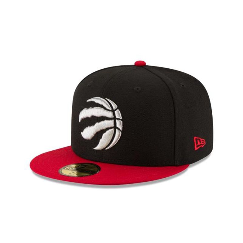 NBA Toronto Raptors 2tone 59Fifty Fitted (UYE8657) - Black New Era Caps